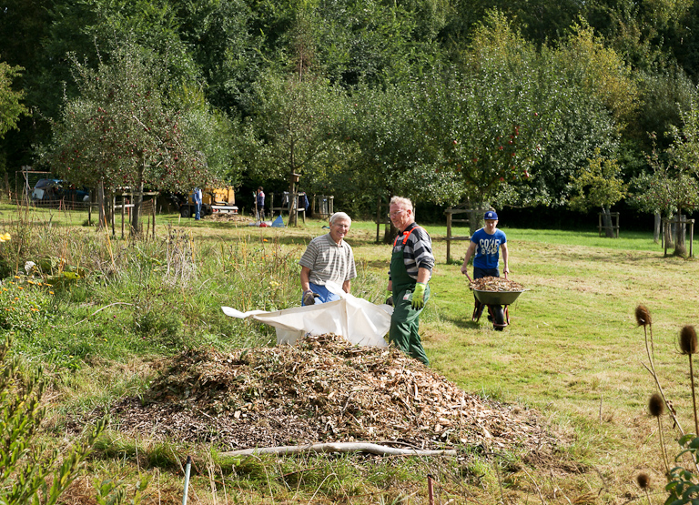 Einsatz auf der Streuobstwiese